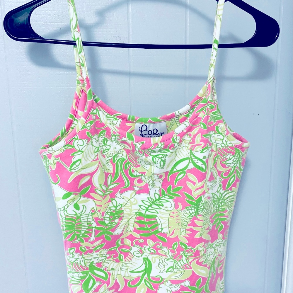 Lilly Pulitzer Woman’s Sport’s Tank M zebra elephant